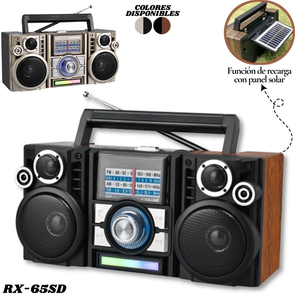 Radio Parlante Retro Vintage portátil