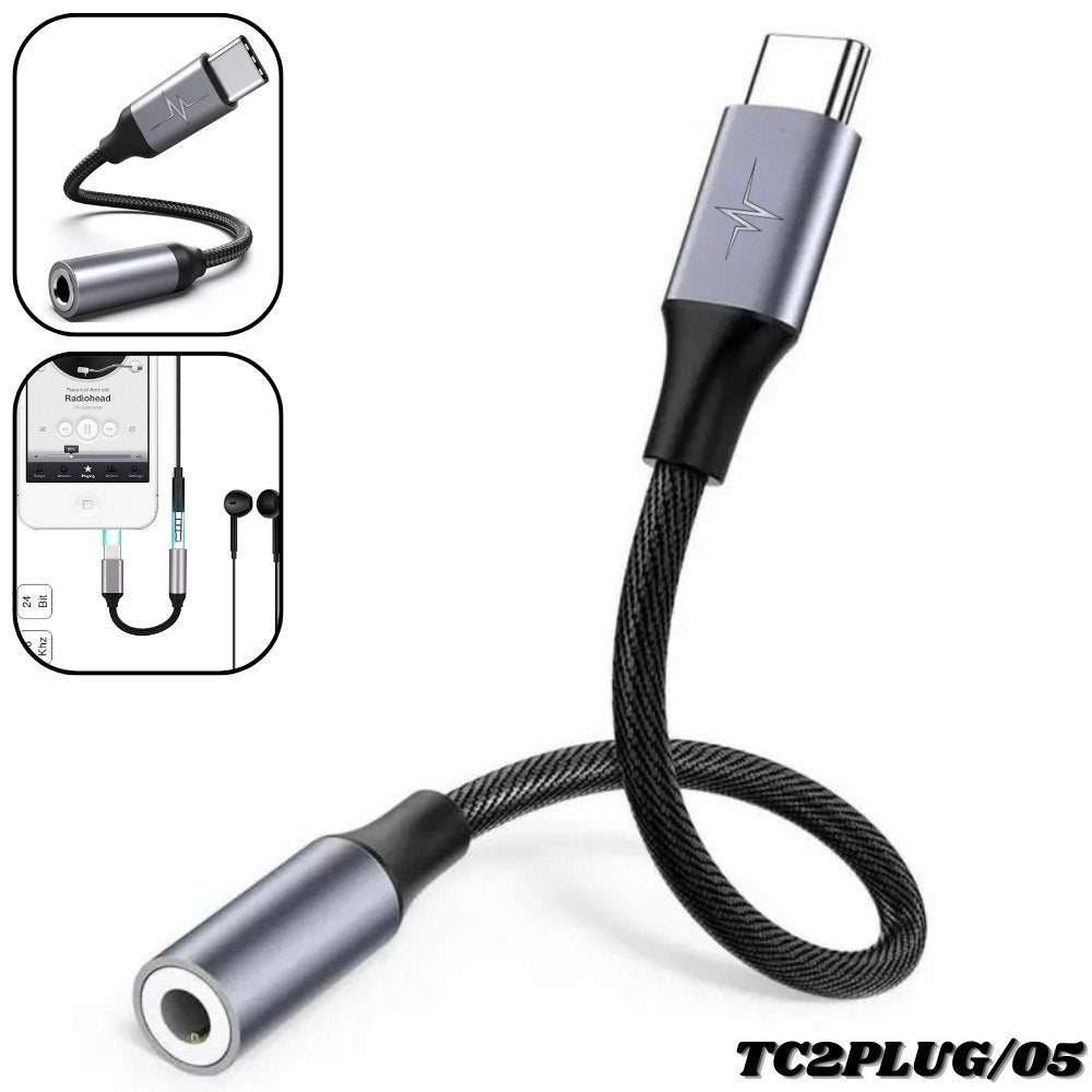Adaptador USB-C a Jack 3.5mm para audio
