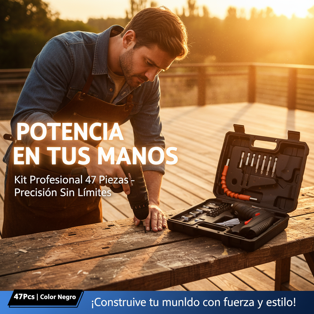 Juego Herramienta Luz Led compacto