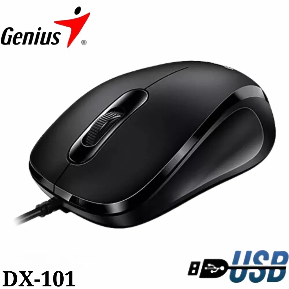 Mouse Genius Alambrico Dx-101 Negro para oficina