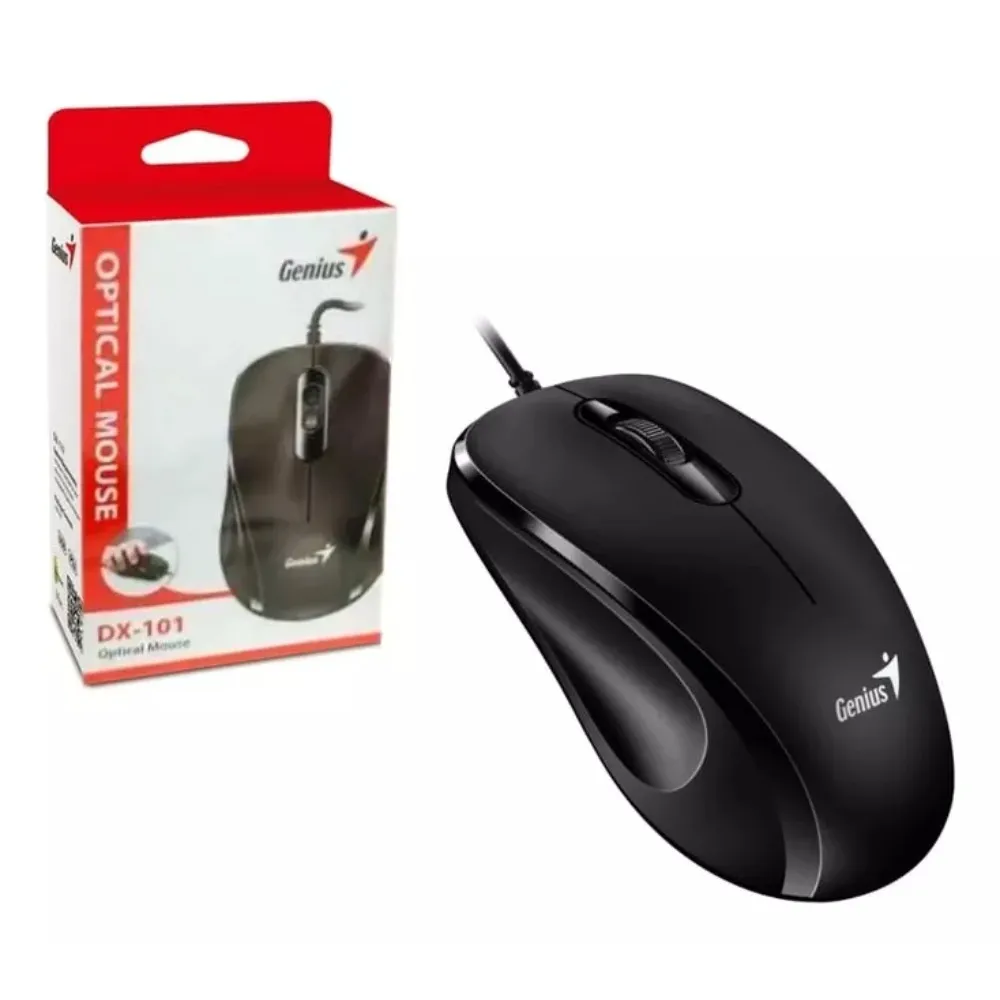 Mouse Genius Alambrico Dx-101 Negro para PC