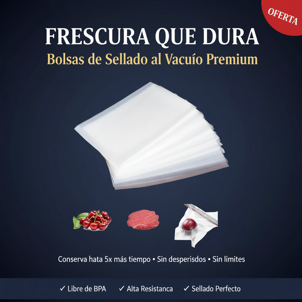 Máquina Selladora al Vacío con bolsas incluidas