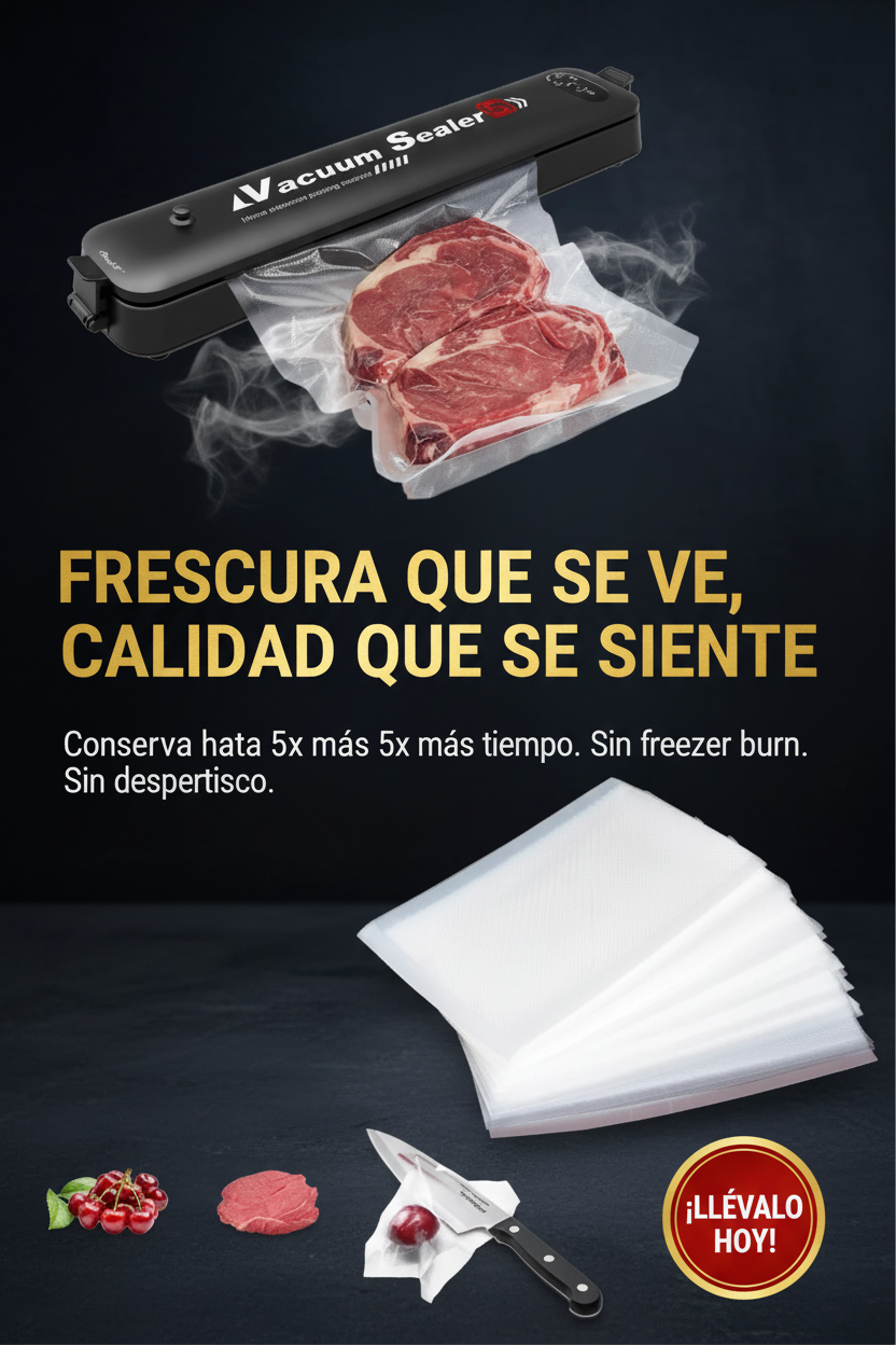 Máquina Selladora al Vacío para conservar alimentos