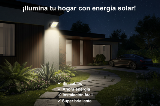 Lámpara Solar Led de 30w para exterior
