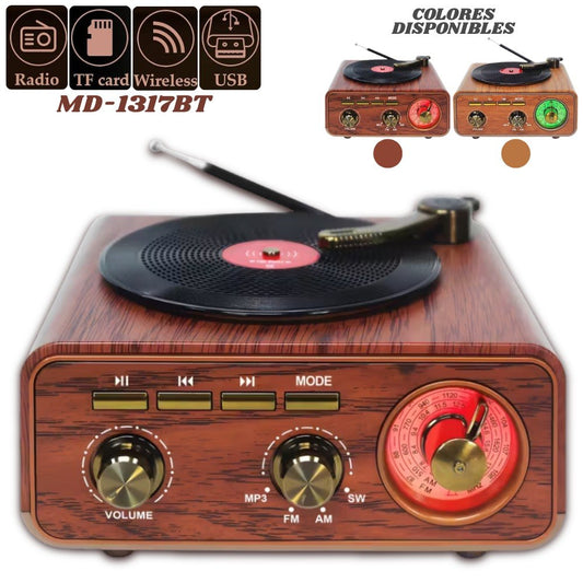 Radio Parlante Retro Bluetooth portátil