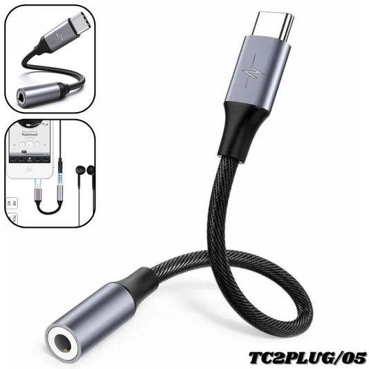 Adaptador USB-C a Jack 3.5mm para audio